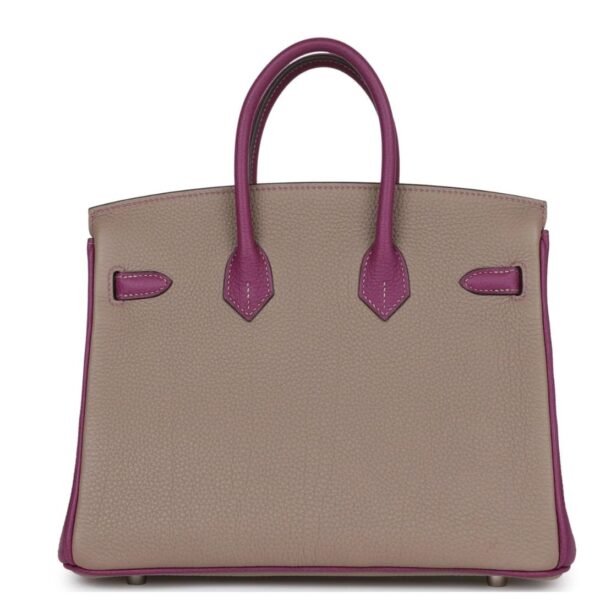 HERMÈS SPECIAL ORDER HSS BIRKIN 25 GRIS ASPHALTE AND ANENOME TOGO BRUSHED PALLADIUM HARDWARE - Image 2