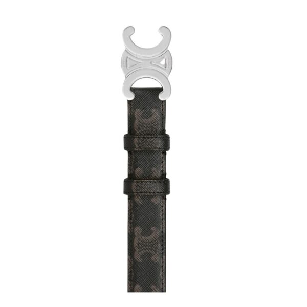 CELINE MEDIUM TRIOMPHE BELT IN TRIOMPHE CANVAS - Image 2