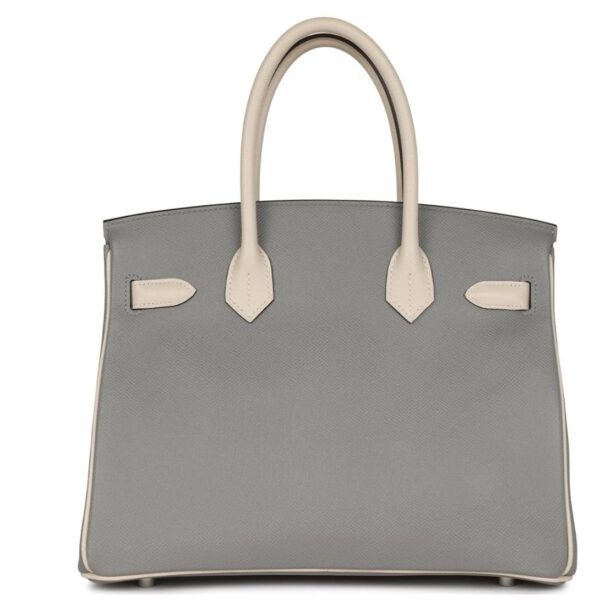 HERMÈS SPECIAL ORDER HSS BIRKIN 30 GRIS MOUETTE AND CRAIE EPSOM BRUSHED PALLADIUM HARDWARE - Image 2