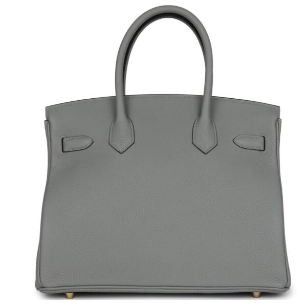 HERMÈS BIRKIN 30 GRIS MOUETTE TOGO GOLD HARDWARE - Image 2