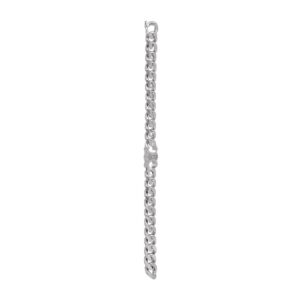 CELINE TRIOMPHE GOURMETTE BRACELET IN BRASS WITH RHODIUM FINISH