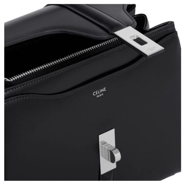 CELINE SMALL 16 BAG IN SATINATED CALFSKIN BLACK - Image 9