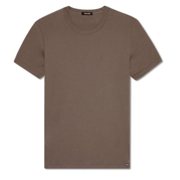 TOM FORD COTTON CREWNECK T SHIRT PALE SAGE - Image 11