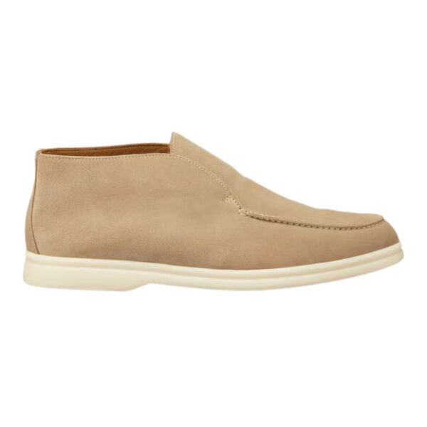 LORO PIANA OPEN WALK ANKLE BOOT ARGO BLUE MELANGE - Image 5