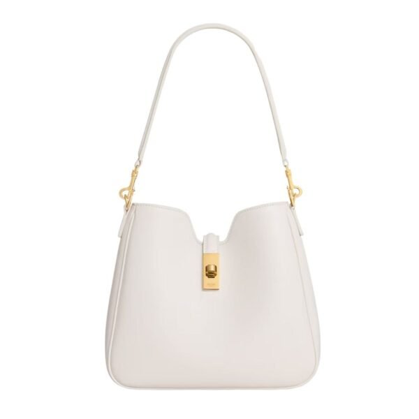 CELINE SMALL CAMILLE 16 SOFT BAG IN SMOOTH CALFSKIN SOFT PEACH - Image 6