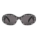 CELINE TRIOMPHE 01 SUNGLASSES IN ACETATE VICHY