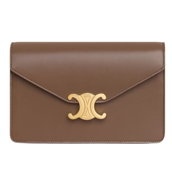 CELINE WALLET ON CHAIN MARGO IN SHINY CALFSKIN NUDE - Image 7