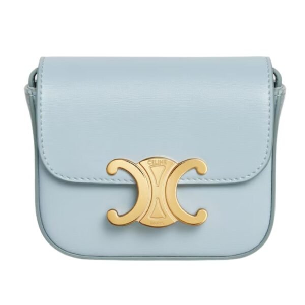 CELINE MINI CLAUDE IN SHINY CALFSKIN POOL - Image 6