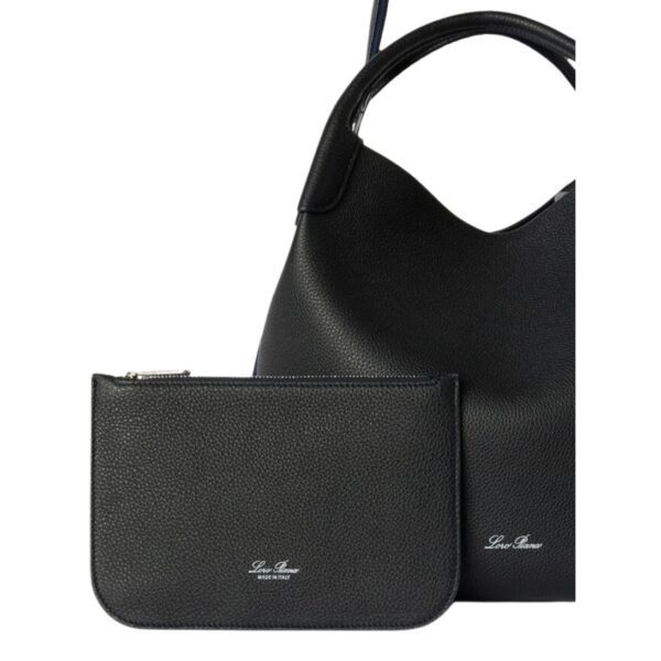 LORO PIANA LARGE BALE BAG NAVY BLUE - Image 7