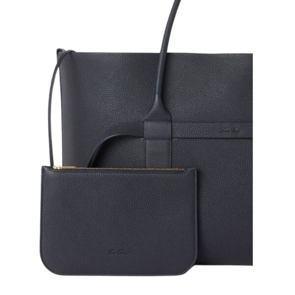 LORO PIANA LARGE GHIERA SHOPPER BLUE NAVY - Image 8