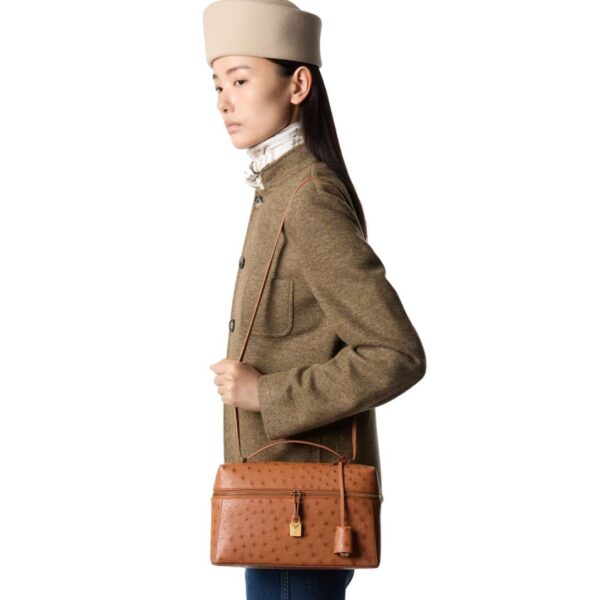 LORO PIANA EXTRA BAG L27 COGNAC - Image 9