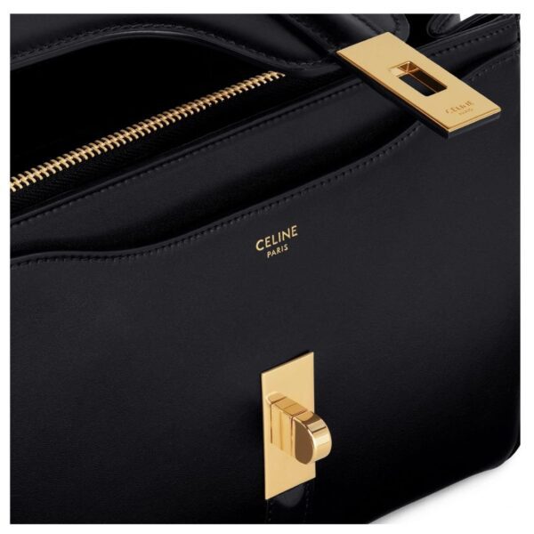 CELINE SMALL 16 BAG IN SATINATED CALFSKIN BLACK - Image 9