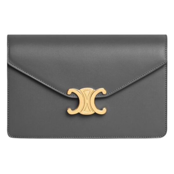 CELINE WALLET ON CHAIN MARGO IN SHINY CALFSKIN NUDE - Image 8