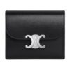 CELINE SMALL FLAP WALLET TRIOMPHE IN SHINY CALFSKIN PEBBLE - Image 8