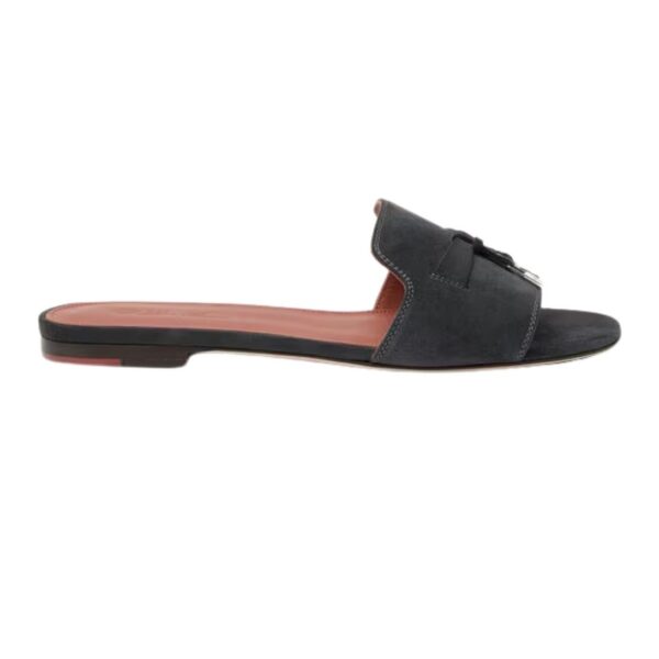 LORO PIANA SUMMER CHARMS SANDAL NAVY BLUE - Image 6