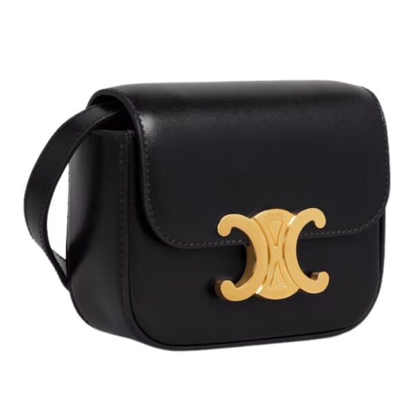 CELINE MEDIUM NINO BAG IN SUPPLE GRAINED CALFSKIN BLACK - Image 11