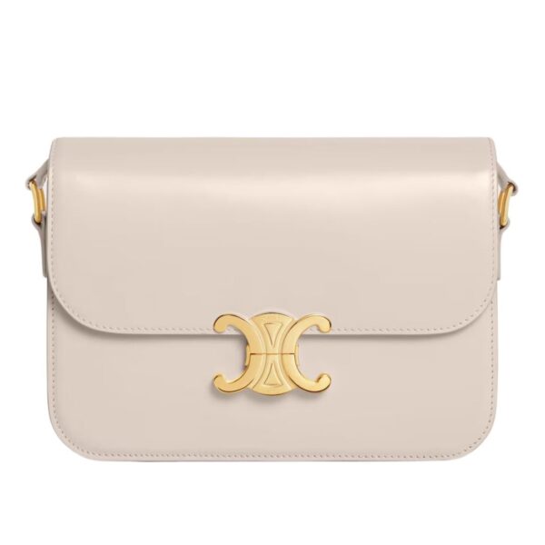 CELINE CLASSIQUE TRIOMPHE BAG IN SHINY CALFSKIN BRONZE - Image 8