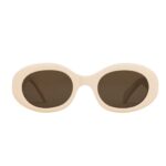 CELINE TRIOMPHE 01 SUNGLASSES IN ACETATE IVORY
