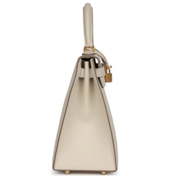 HERMÈS KELLY SELLIER 28 CRAIE EPSOM GOLD HARDWARE - Image 4
