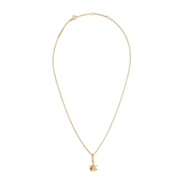CELINE TRIOMPHE SOLITAIRE NECKLACE IN BRASS WITH GOLD FINISH - Image 3