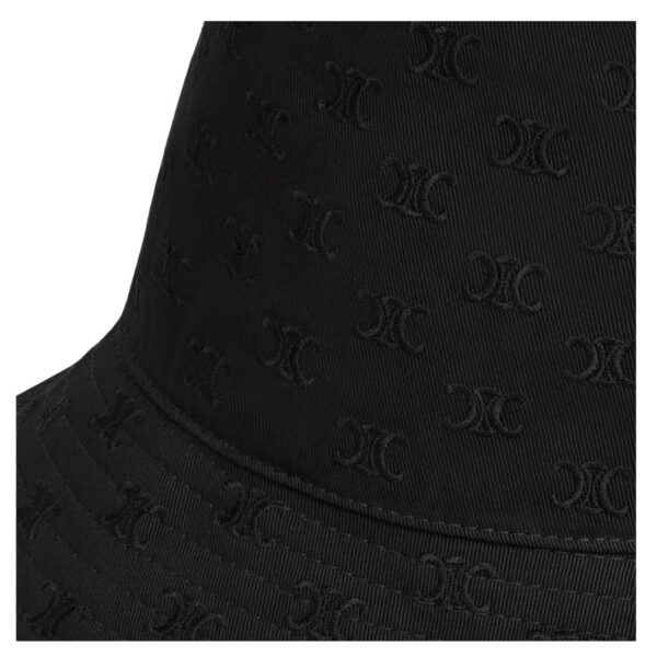 CELINE MINI TRIOMPHE BUCKET HAT IN COTTON - Image 3