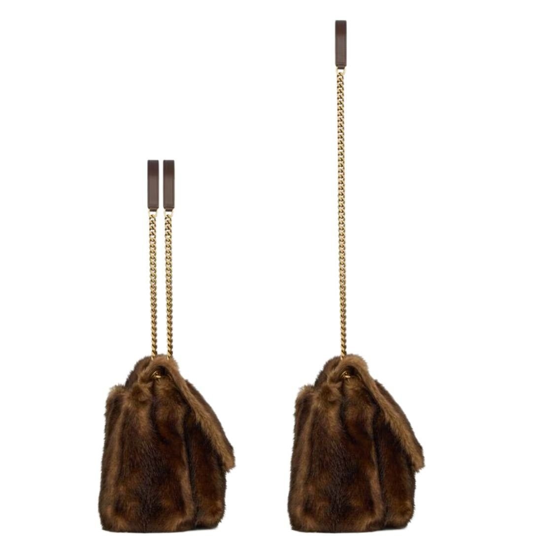 SAINT LAURENT NIKI LARGE IN SHEARLING - Image 3