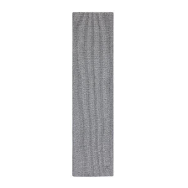 CELINE TRIOMPHE SCARF IN SCOTTISH CASHMERE MEDIUM GREY