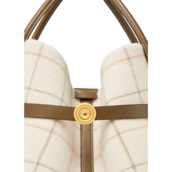 LORO PIANA LARGE GHIERA SHOPPER TARTAN - Image 3