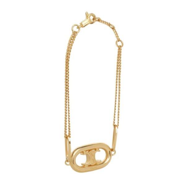 CELINE TRIOMPHE BRACELET IN BRASS WITH GOLD FINISH - Image 3