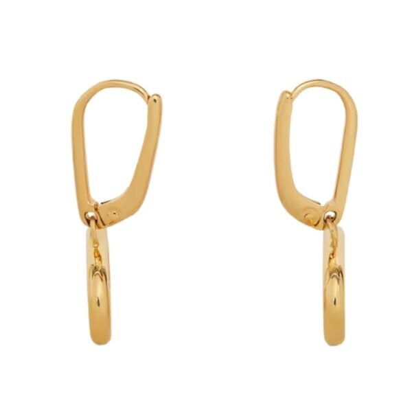 CELINE TRIOMPHE MOBILE EARRINGS IN BRASS WITH GOLD FINISH - Image 3