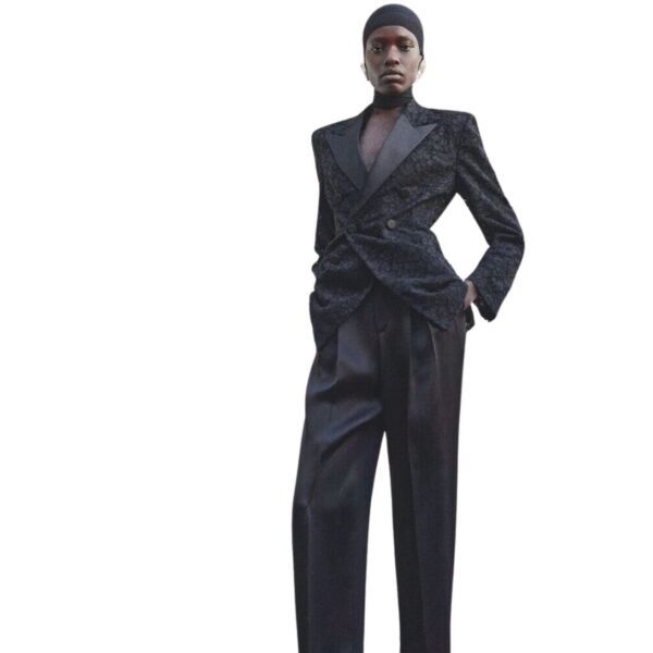 SAINT LAURENT TUXEDO JACKET IN GUIPURE - Image 3