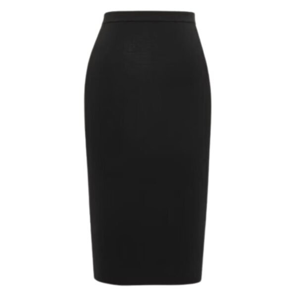 SAINT LAURENT PENCIL SKIRT IN RIBBED WOOL