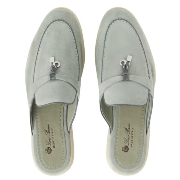 LORO PIANA CHARMS WALK BABOUCHE LOAFER EUCALYPTUS - Image 10