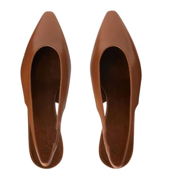 LORO PIANA REBECCA SLINGBACK SADDLE BROWN - Image 5
