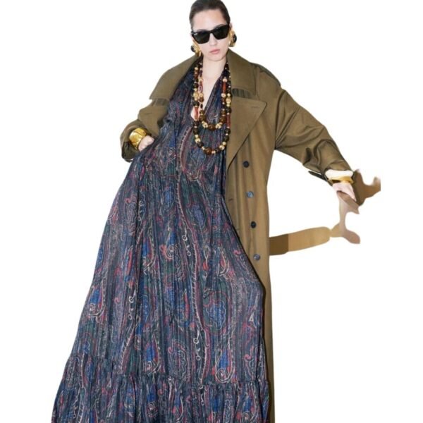 SAINT LAURENT TRENCH COAT IN COTTON TWILL - Image 3