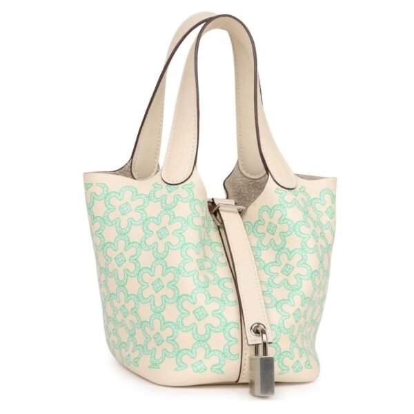 HERMÈS MICRO PICOTIN LOCK 14 LUCKY DAISY NATA SWIFT PALLADIUM HARDWARE - Image 3