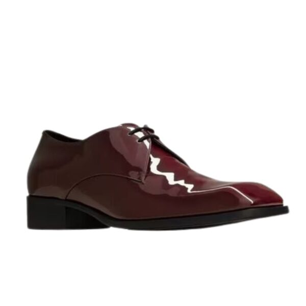 SAINT LAURENT JEAN DERBIES IN PATENT LEATHER - Image 3