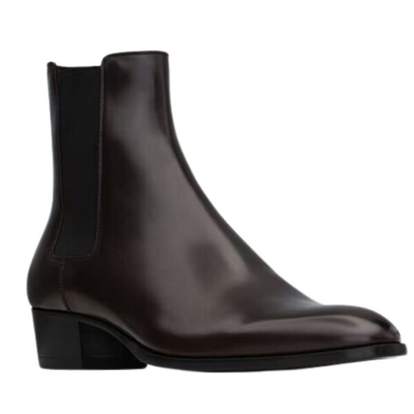 SAINT LAURENT WYATT CHELSEA BOOTS IN SMOOTH LEATHER - Image 3