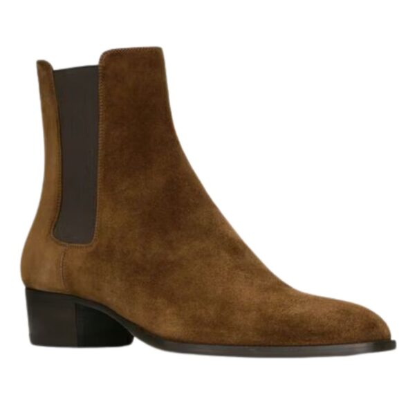 SAINT LAURENT WYATT CHELSEA BOOTS IN SUEDE - Image 3