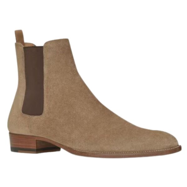 SAINT LAURENT WYATT CHELSEA BOOTS IN SUEDE - Image 3