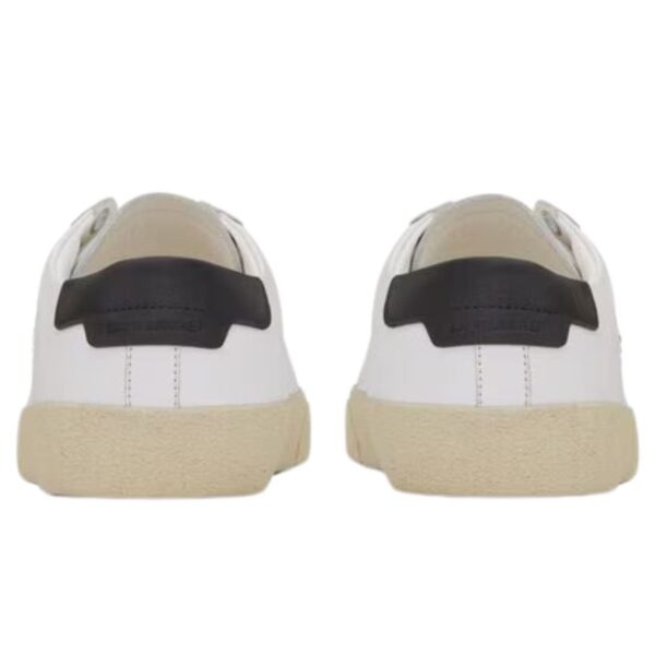 SAINT LAURENT COURT CLASSIC SL/06 EMBROIDERED SNEAKERS IN SMOOTH LEATHER - Image 3