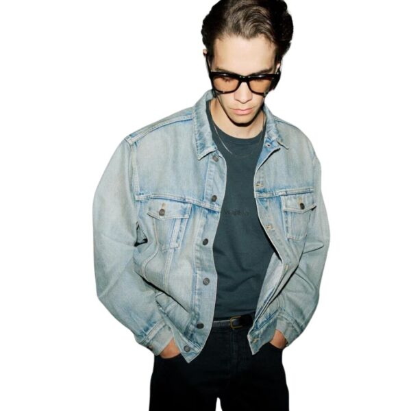 SAINT LAURENT TRUCKER JACKET IN CHICAGO BLUE DENIM - Image 3