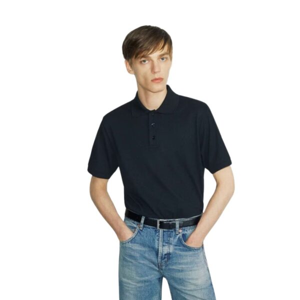 SAINT LAURENT CASSANDRE POLO SHIRT IN PIQUÉ - Image 3