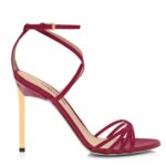 TOM FORD PATENT LEATHER IDA SANDAL RASPBERRY