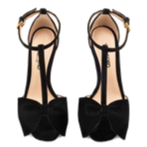 TOM FORD VELVET BRIGITTE SANDAL BLACK - Image 3