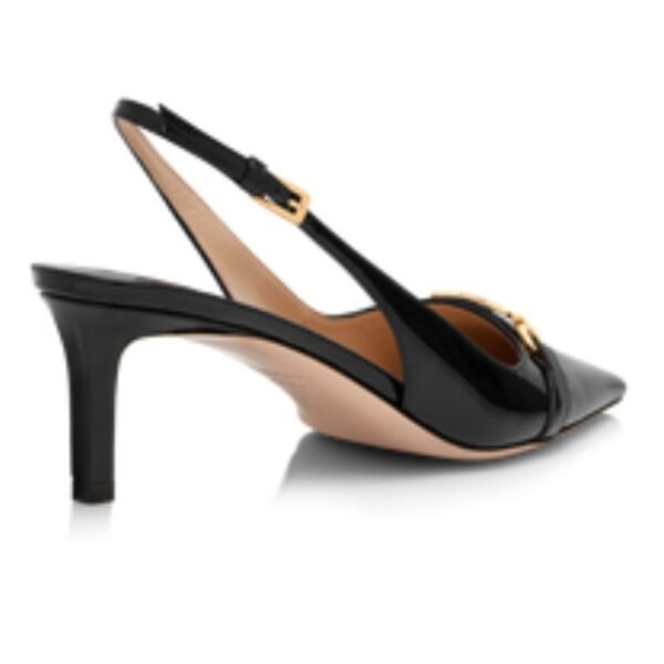 TOM FORD PATENT LEATHER WHITNEY SLINGBACK BLACK - Image 3