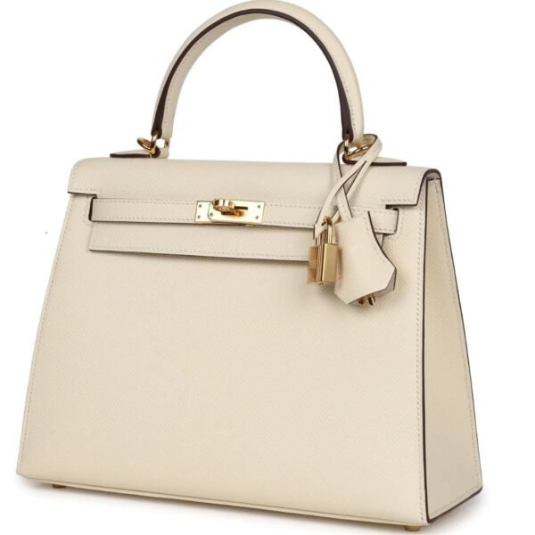 HERMÈS KELLY SELLIER 25 NATA EPSOM GOLD HARDWARE - Image 3
