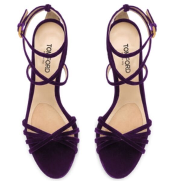 TOM FORD VELVET IDA SANDAL PURPLE - Image 3