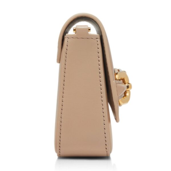 TOM FORD PALMELLATO EFFECT LEATHER MINI BAG LIGHT BEIGE - Image 4