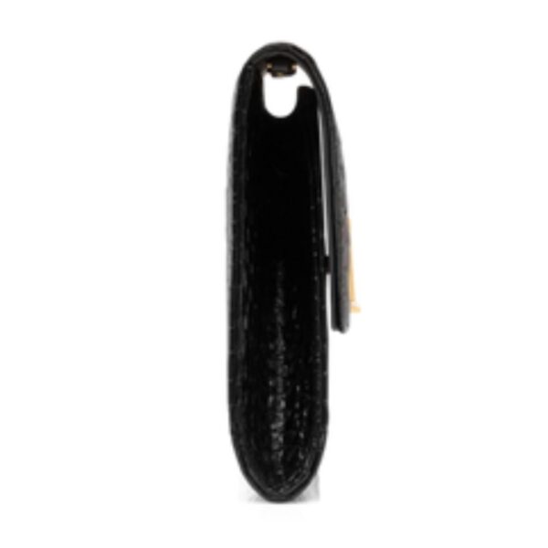 TOM FORD SHINY STAMPED CROCODILE LEATHER NOBILE CLUTCH - Image 3